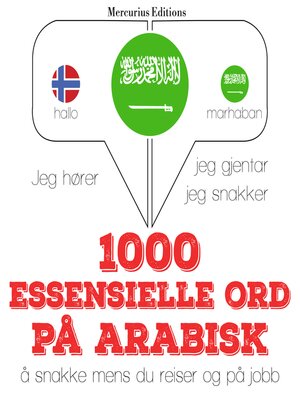 cover image of 1000 essensielle ord på arabisk